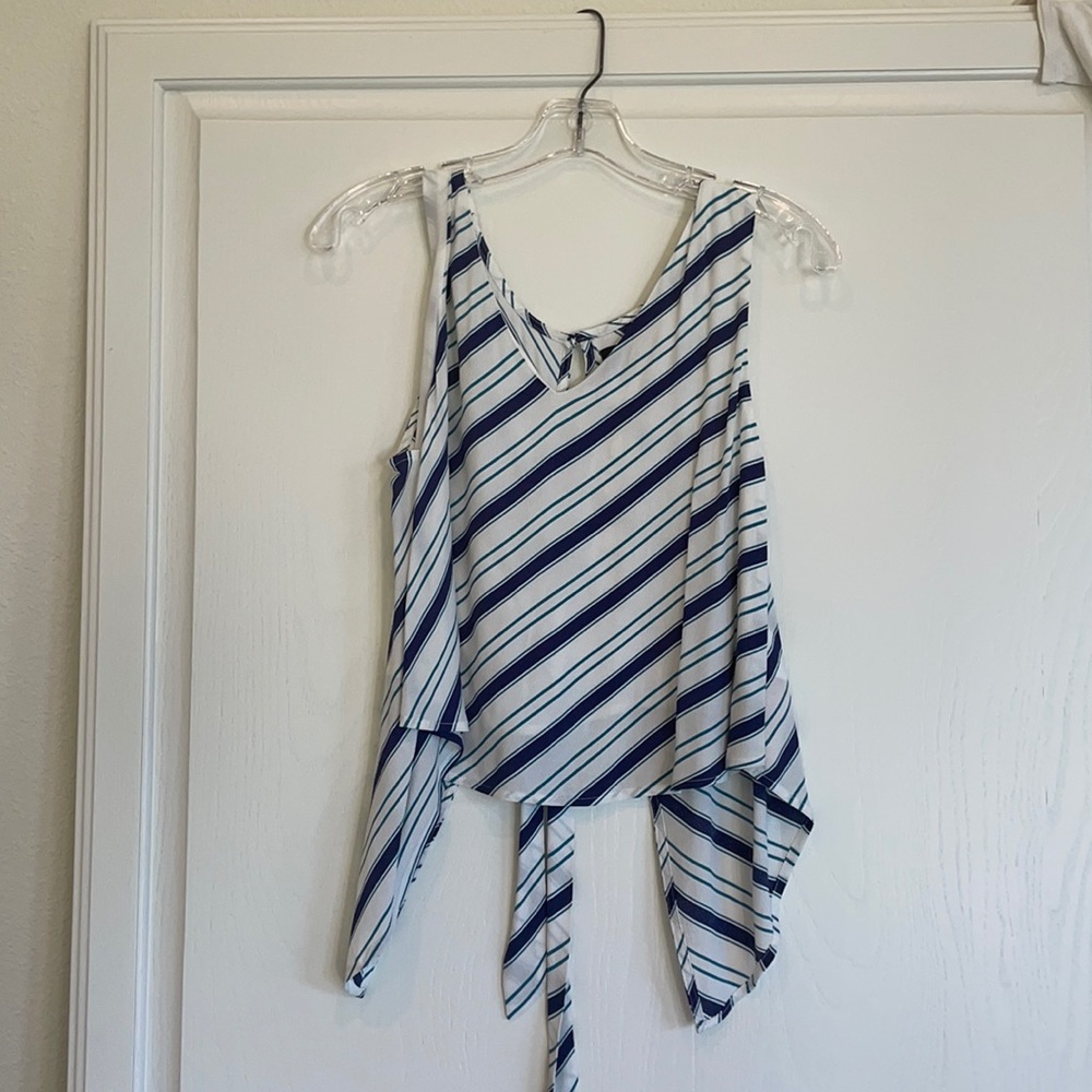 Mink pink size S road trip tie back top